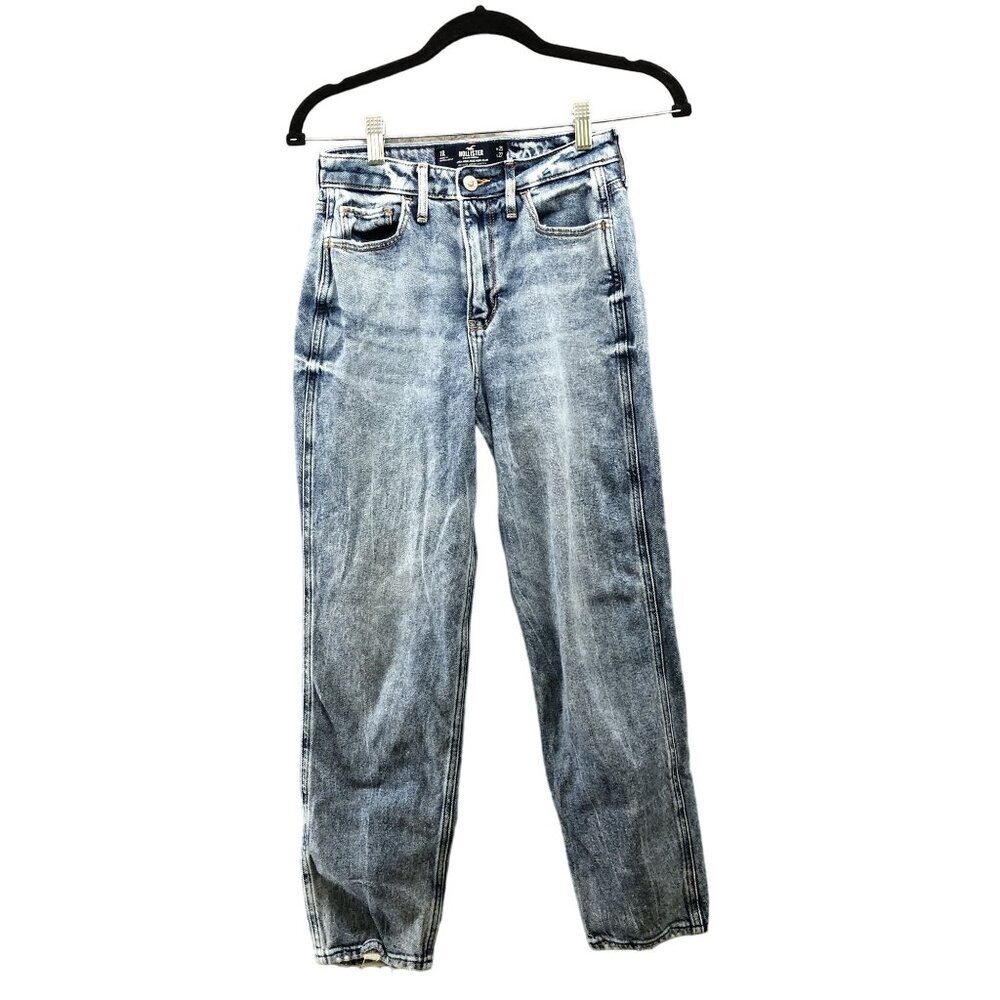 Hollister Ultra High Rise Mom Jean Womens Juniors 1R 25x27 Blue